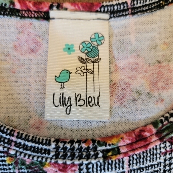 Lily Bleu Sleeveless Floral Dress With Ruffled Hem Size 10 Girl - Picture 2 of 7